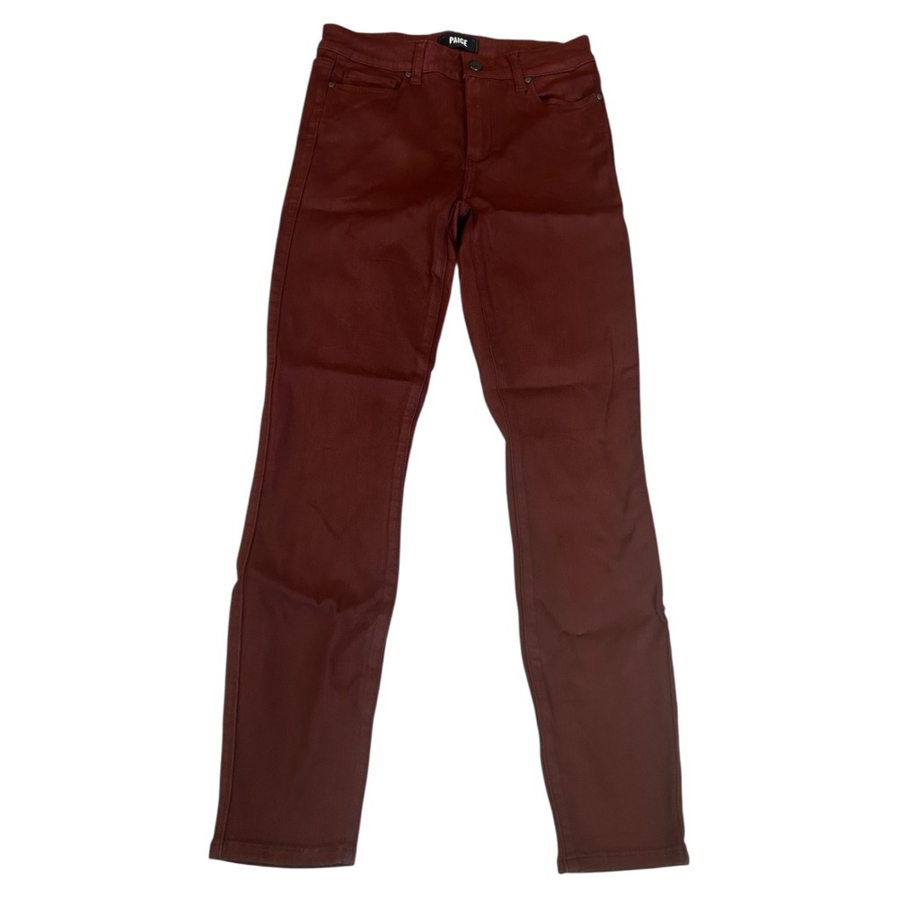 Paige hoxton crop rust orange jeans
